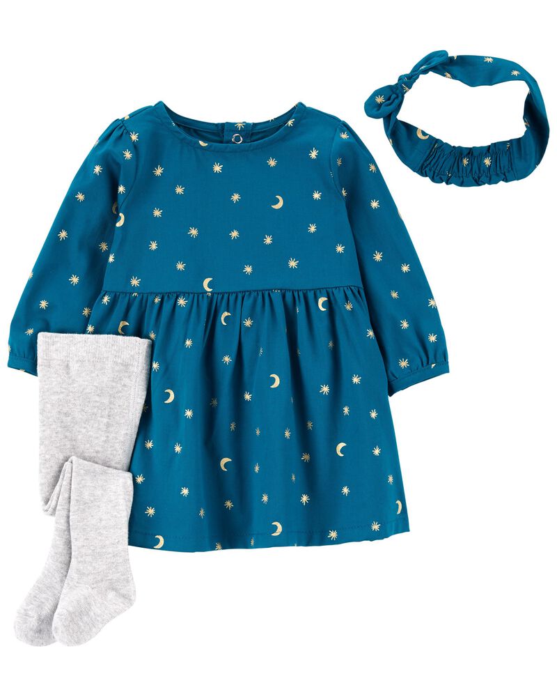VESTIDO ESTRELLAS CON DIADEMA