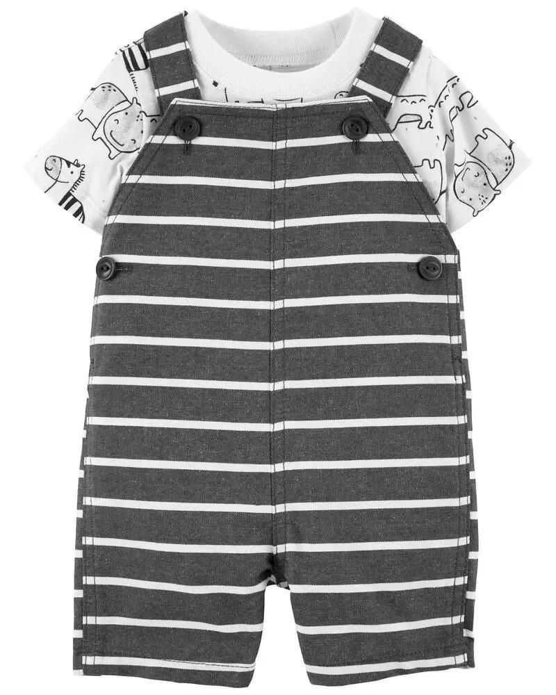 CONJUNTO – OVEROL RAYADO