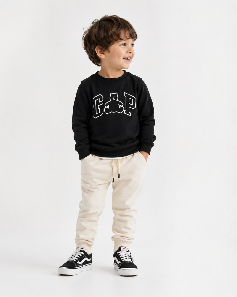 POLERA GAP LOGO OSO NEGRA